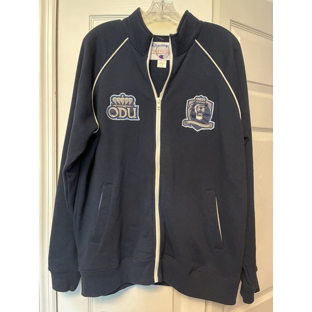 Old Dominion University Champion Large Jacket Zipper Track Sports Embroidered